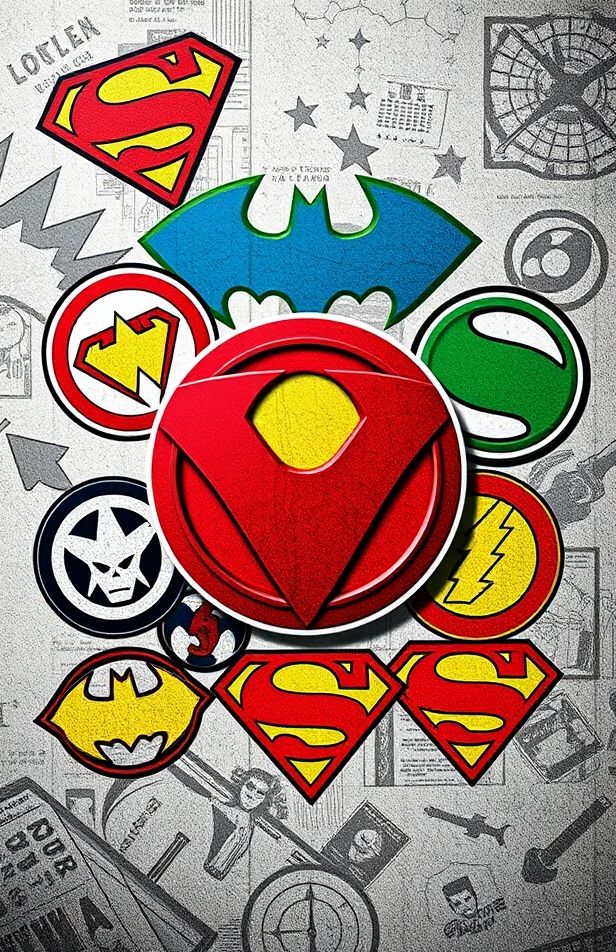 Superheroes Logos Wallpaper