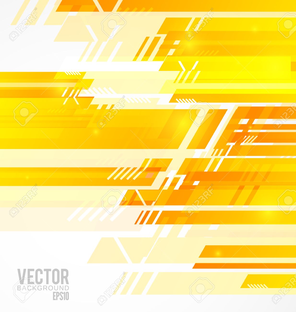 Orange And Yellow Abstract Shapes Background Royalty Cliparts