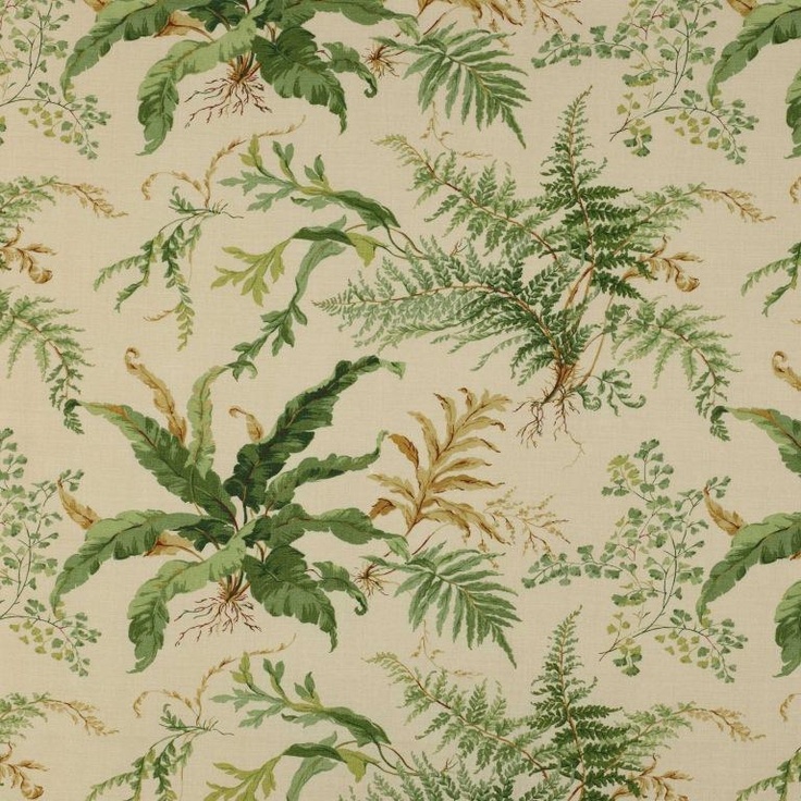Floral Fabrics Ferns Print And Wallpaper