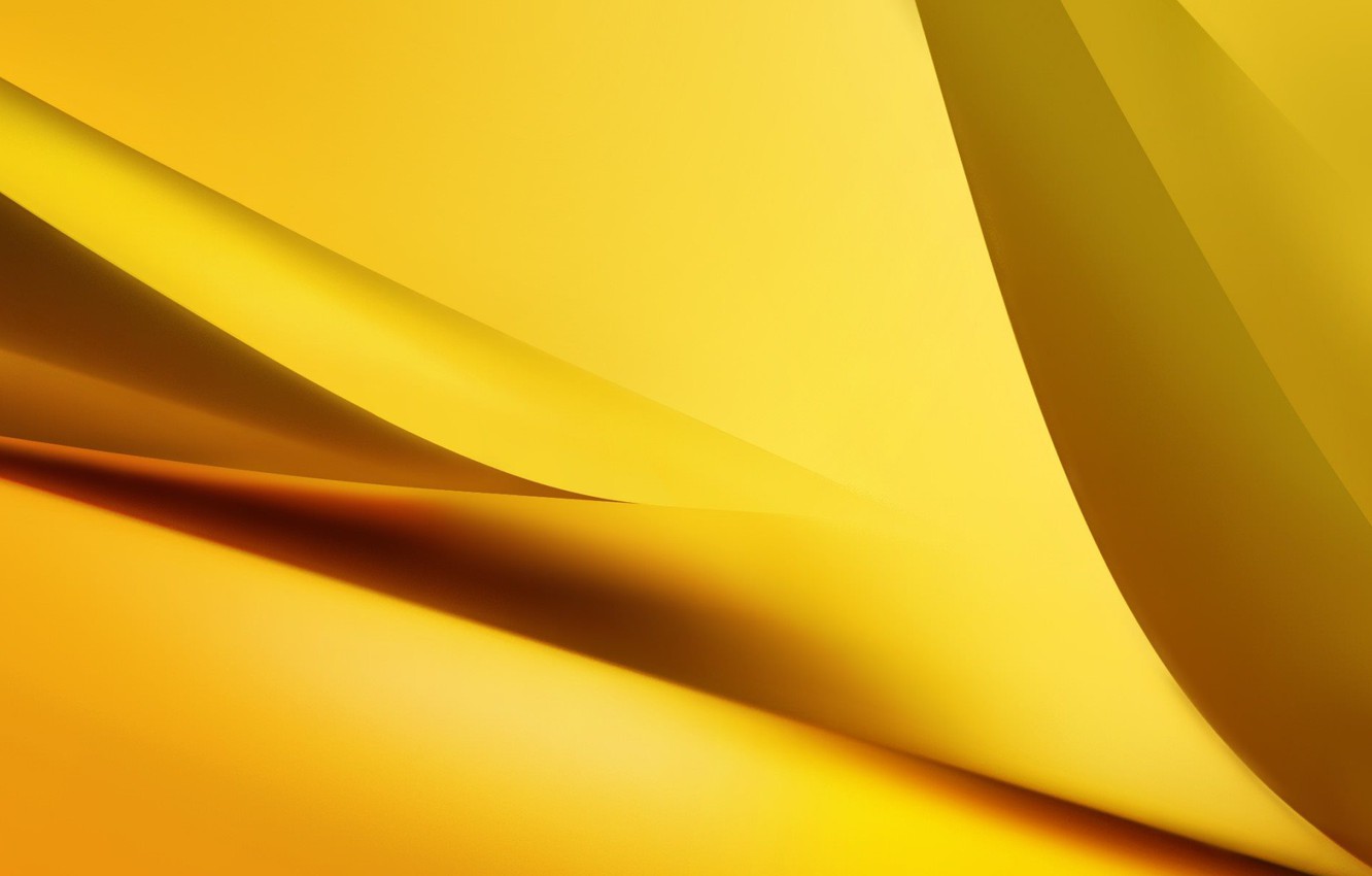 Wallpaper Wave Yellow Background Fon Image For