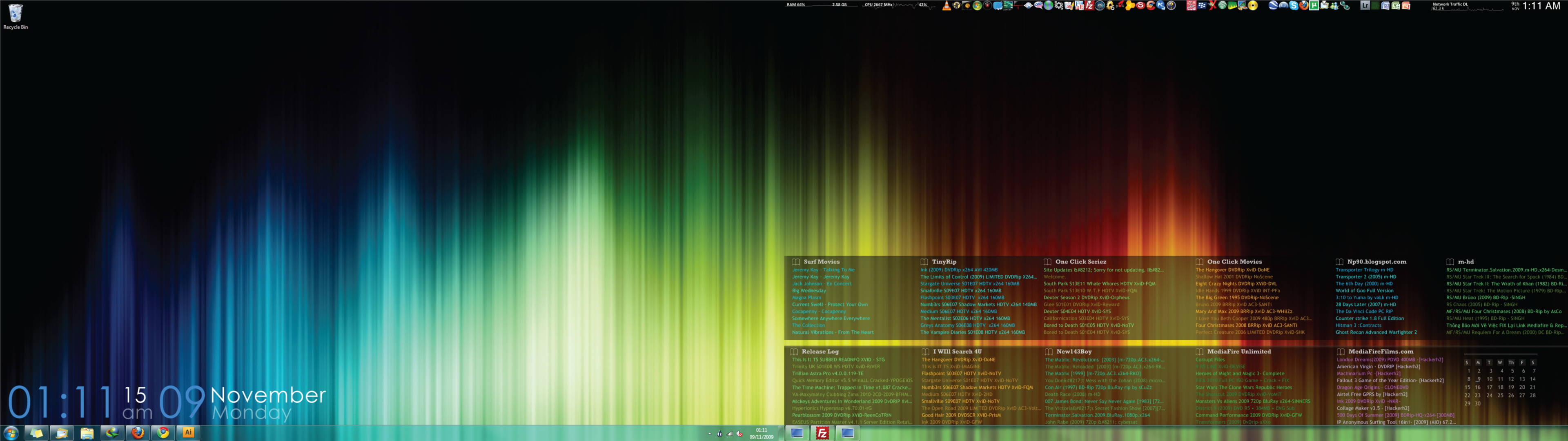Beautiful Dual Screen Desktop HD Wallpaper