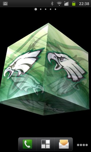 Live Wallpaper Which Bring 3d Philadelphia Eagles Logo Into Your