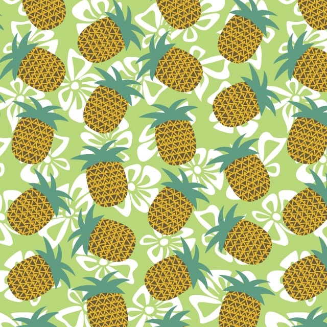 Pineapple Pattern Background Tropical pineapple pattern
