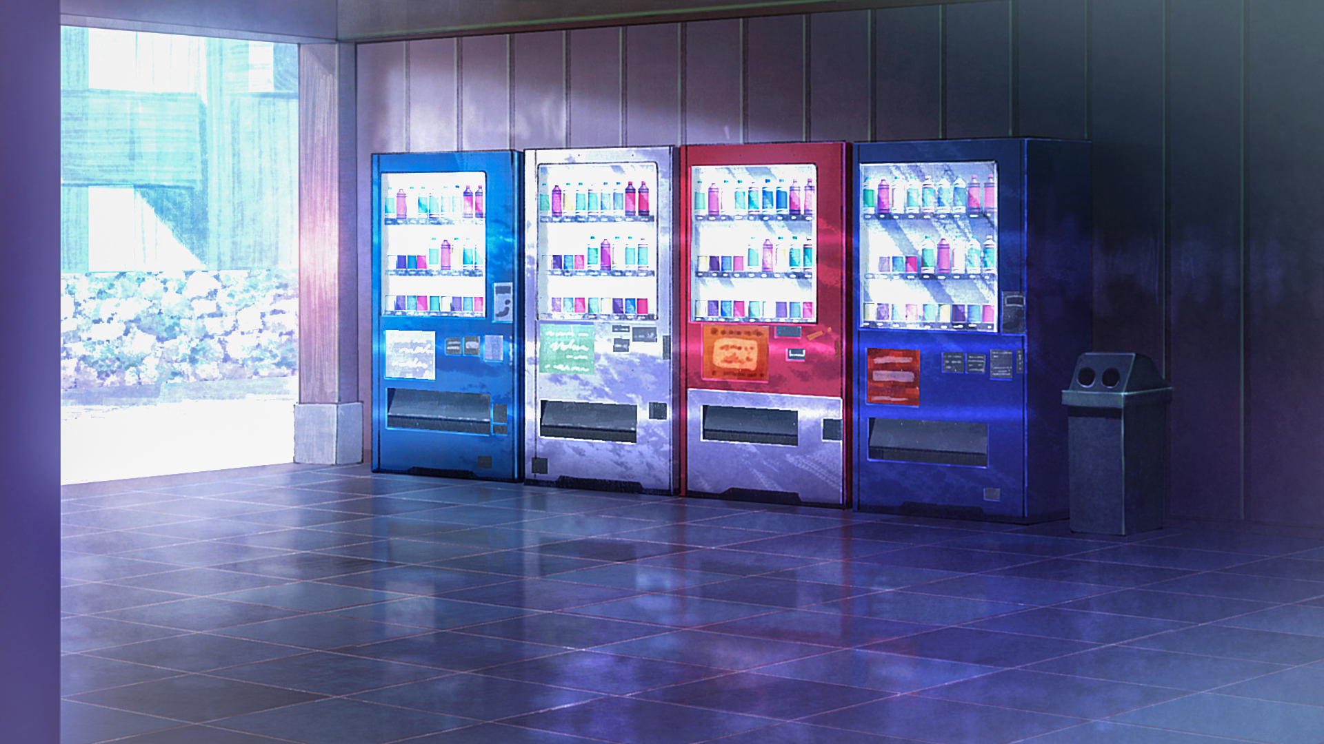 Scenery Vending Machine HD Wallpaper Background Image 1920x1080
