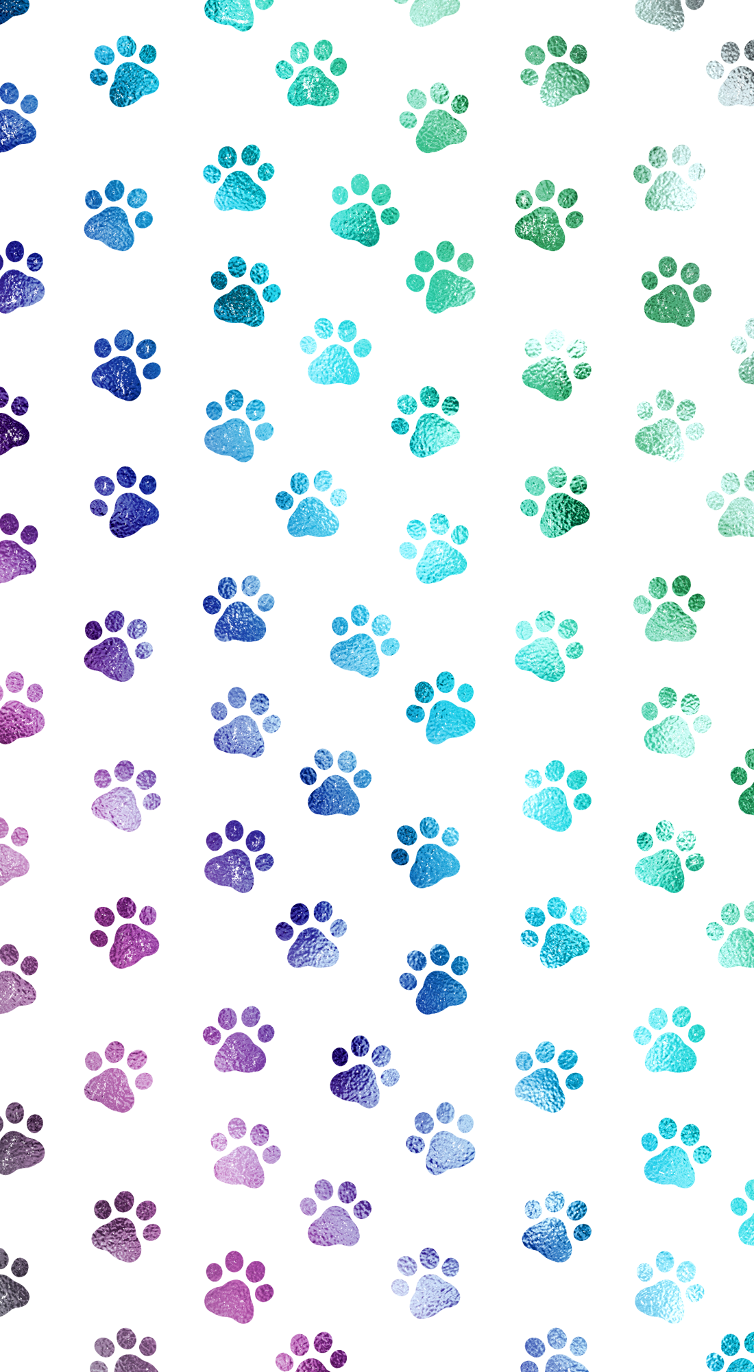 Ombre Paw Prints In Dog Wallpaper iPhone Print Art