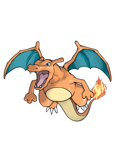 Pokemon Charizard Simple Background High Quality