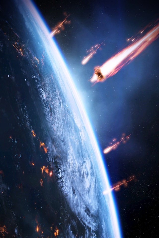 Mass Effect Die Invasion Der Erde iPhone 4s Hintergrundbilder