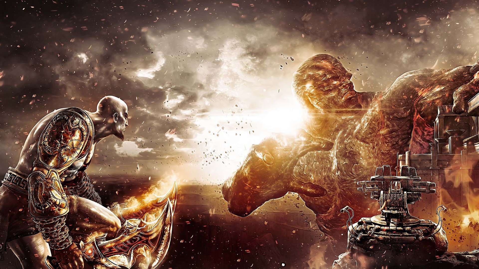 God Of War Hermes Kratos Wallpaper Background