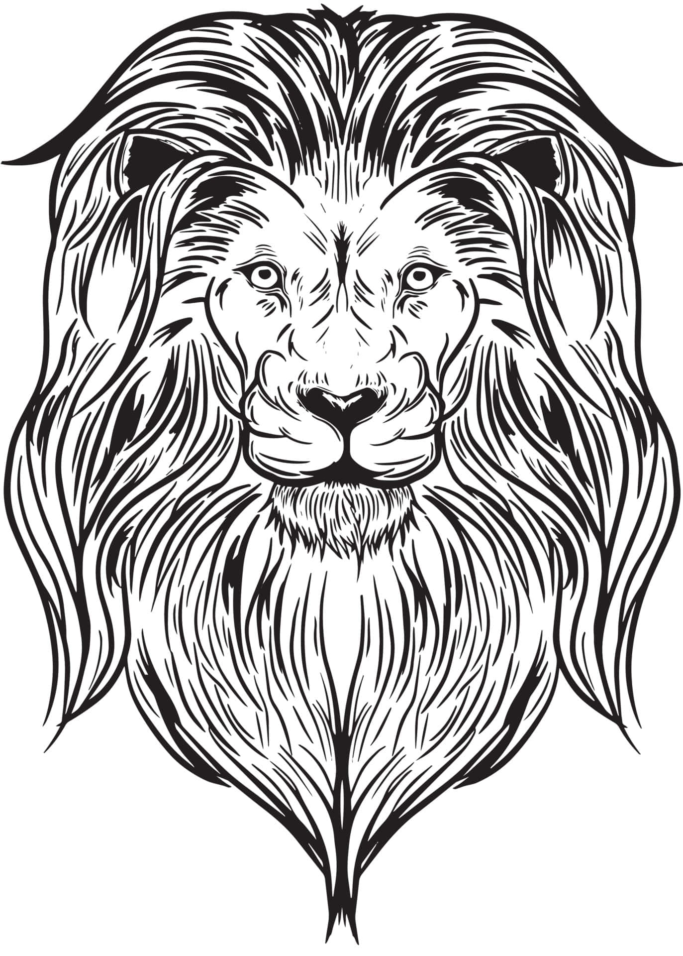 A Proud And Majestic Lion Head Wallpaper
