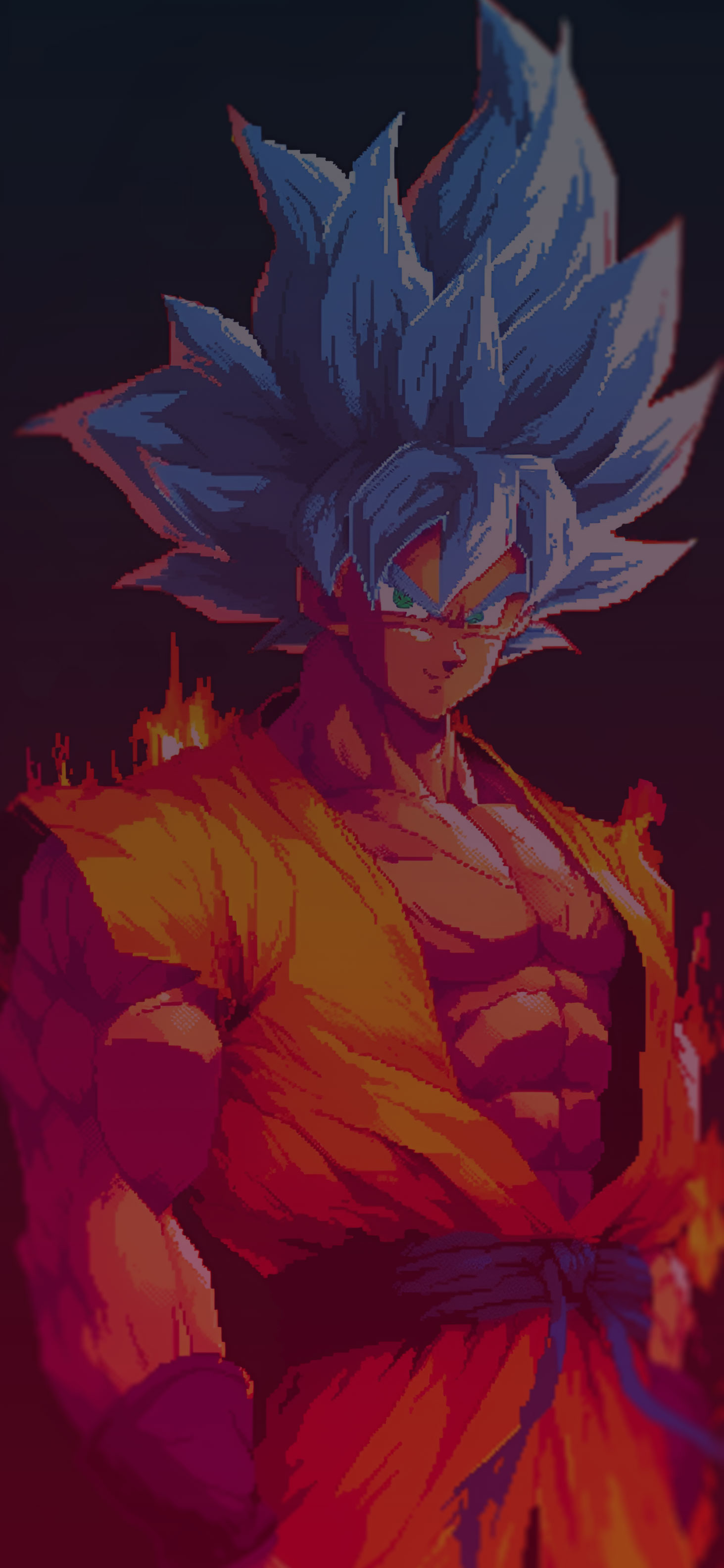 Super Goku Epic Pixel Art Wallpaper Dragon Ball HD