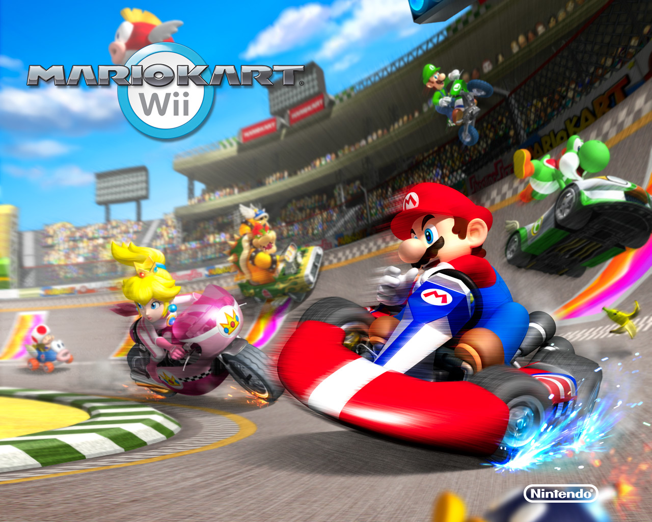 Kart Racing Mario Wii
