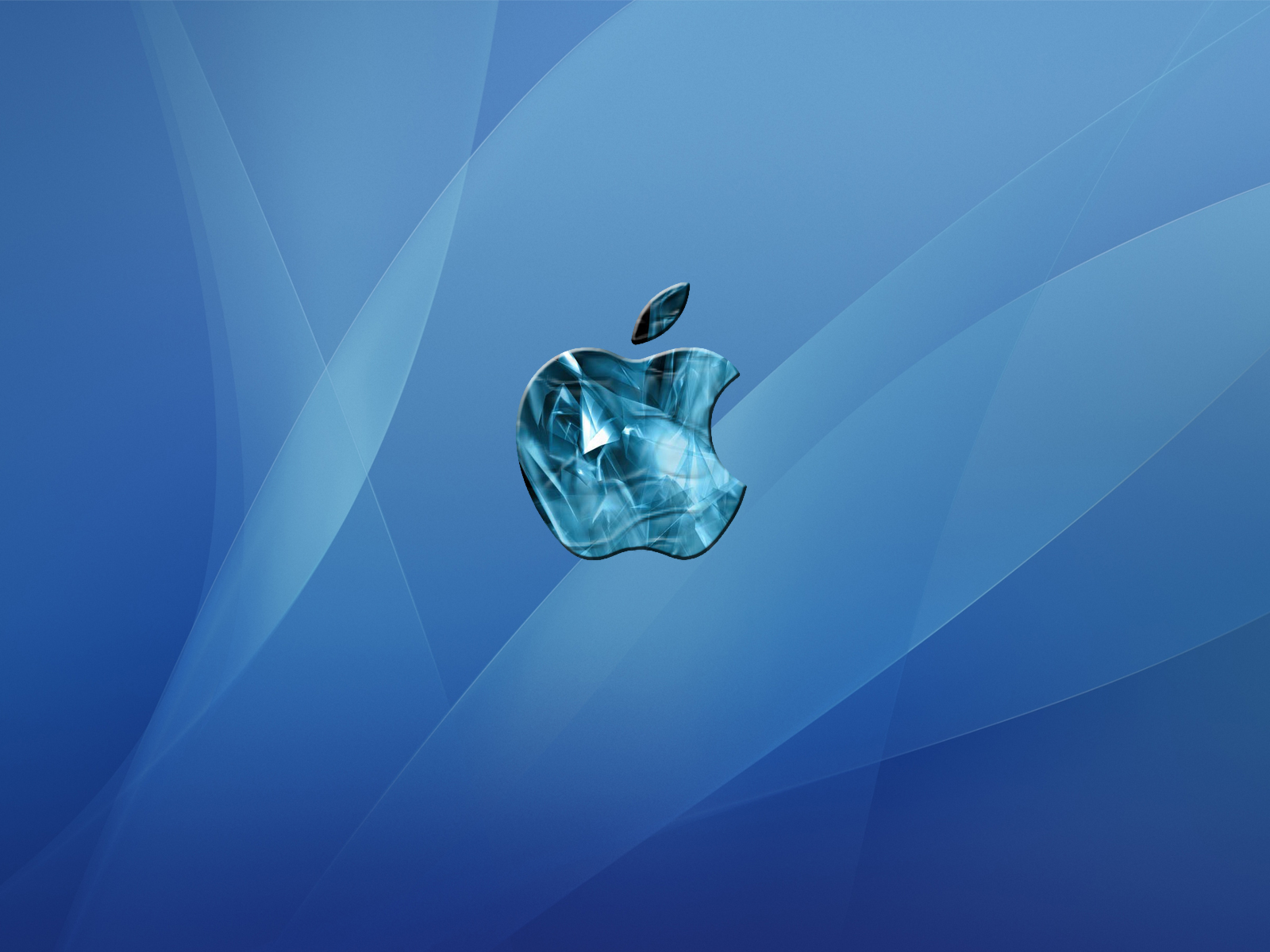 Blue Apple Background Wallpaper HD Desktop