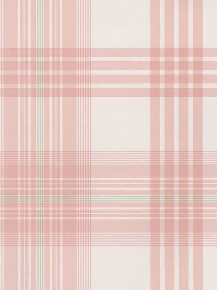 Ralph Lauren S Talmidge Plaid Wallpaper In Rose Is The Perfect Pattern