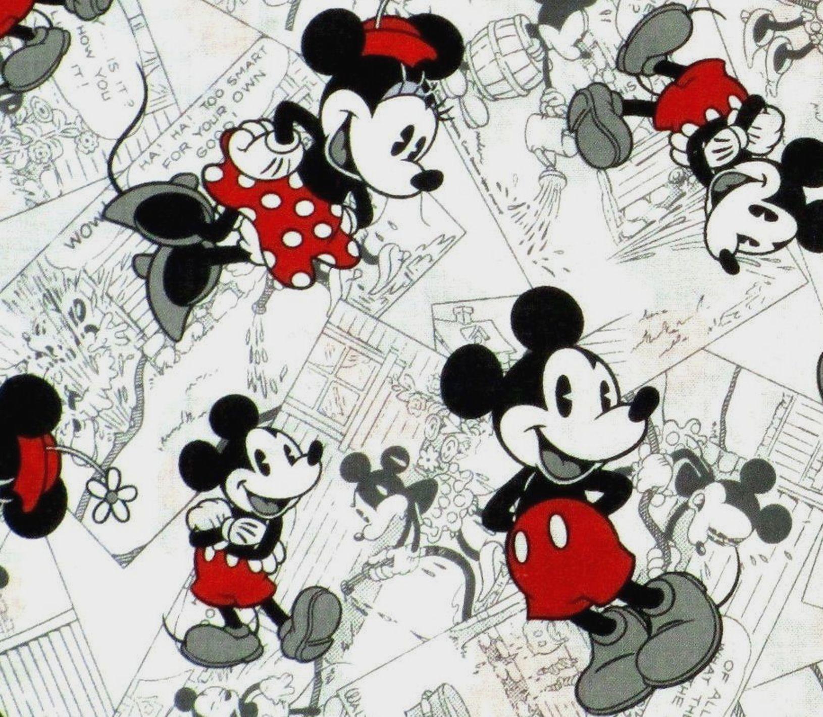 Mickey Mouse Black And White Wallpaper On