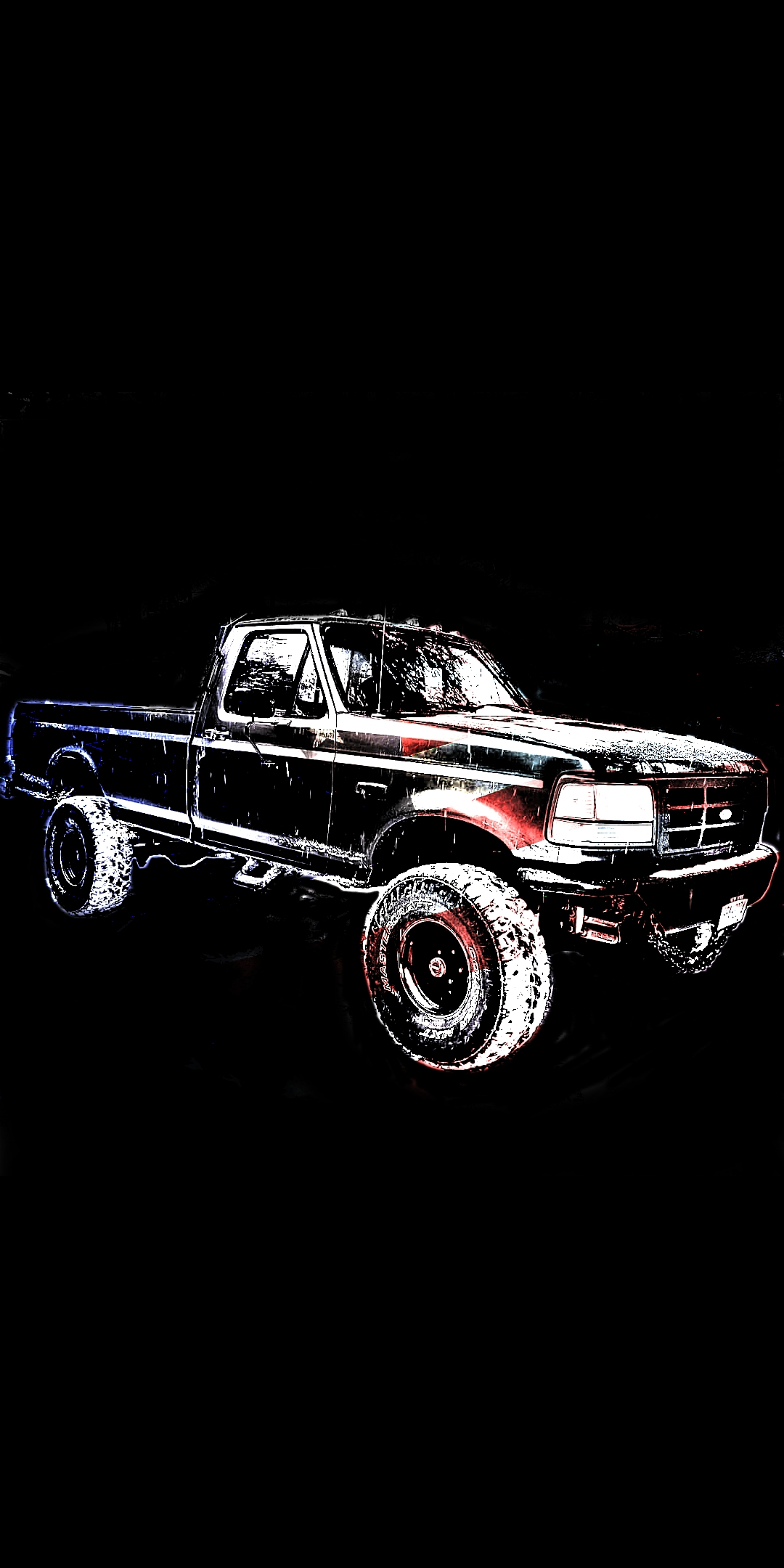Made my truck into a phone background FordTrucks