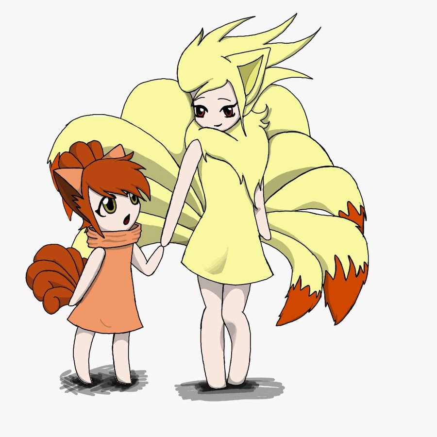 Vulpix And Niails Request By Kittykitsune13