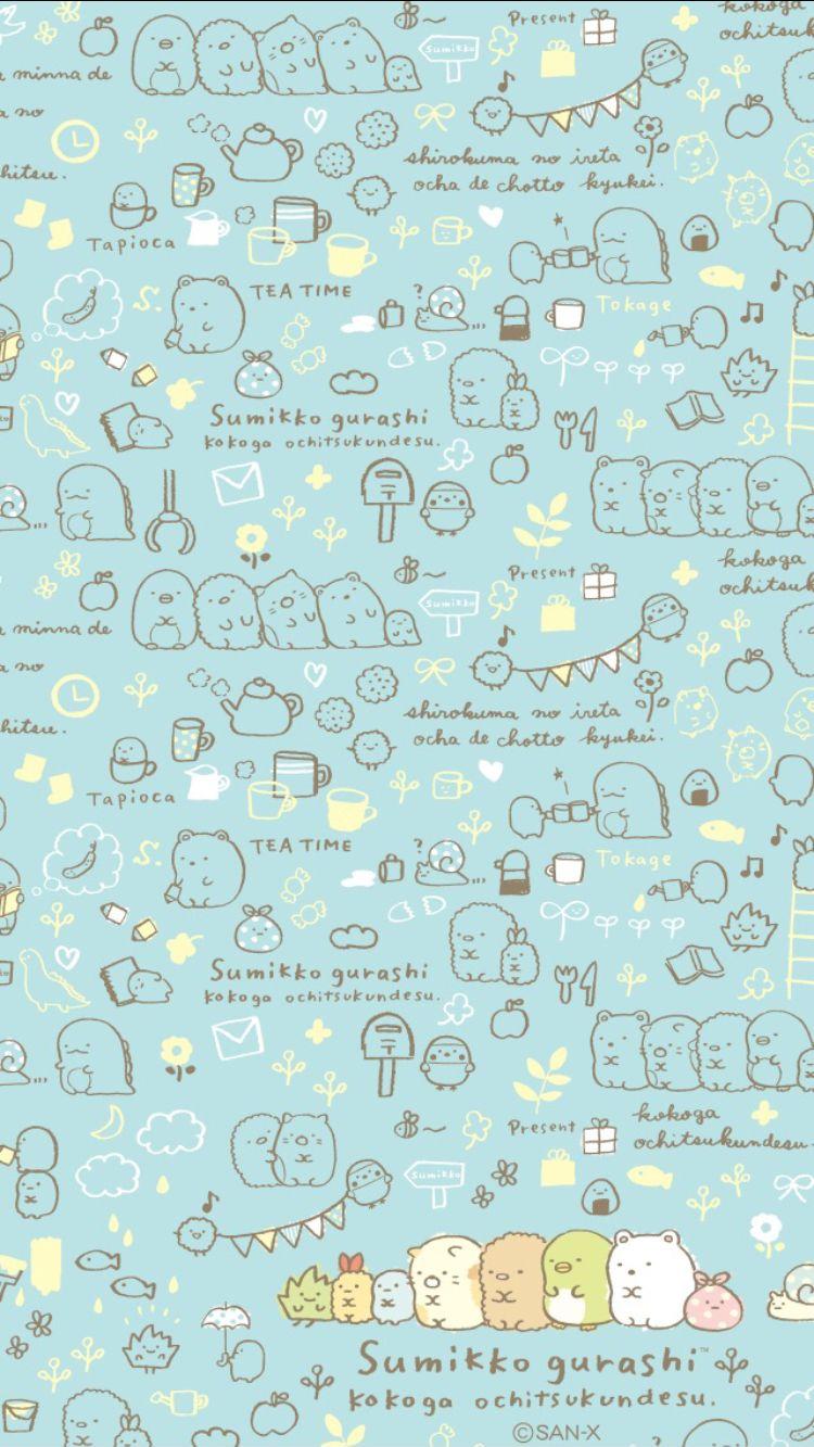 Sumikko Gurashi Cute Cartoon Wallpaper iPhone