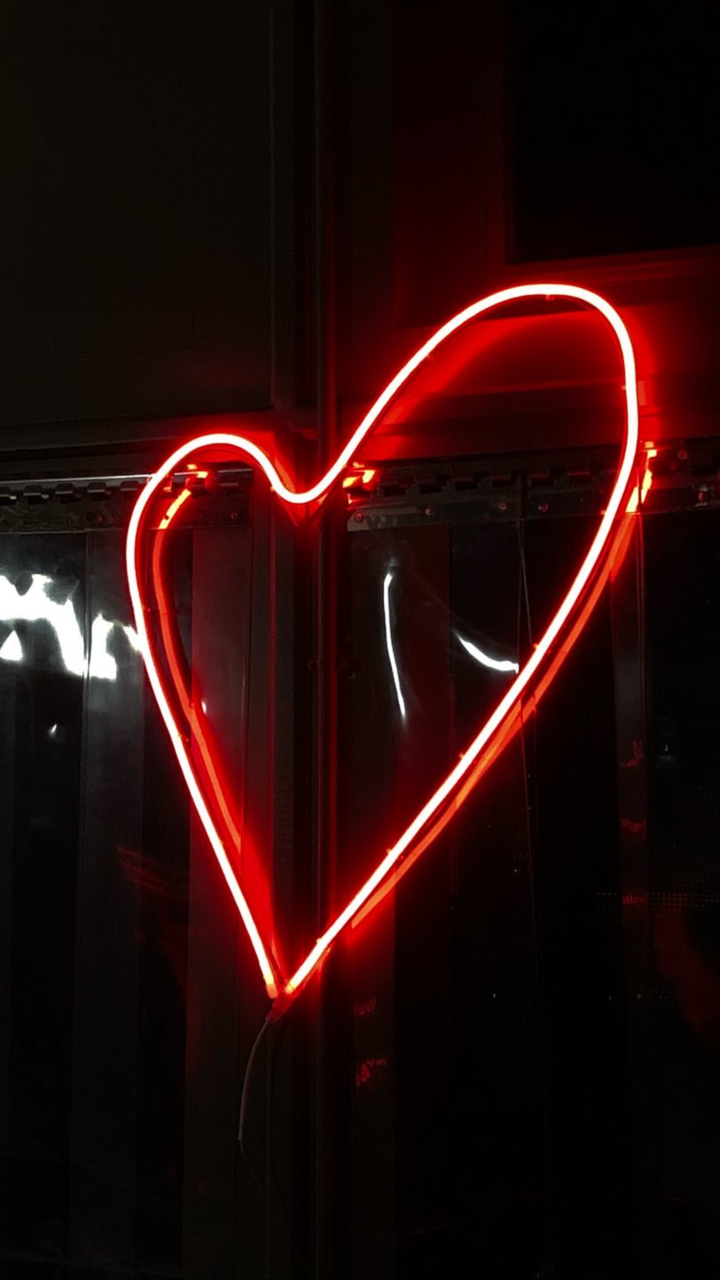 Neon Light Heart Wallpaper Uploaded By On We It