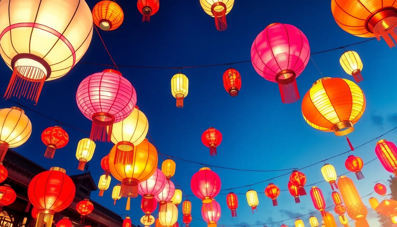 Chinese Lantern Wallpaper