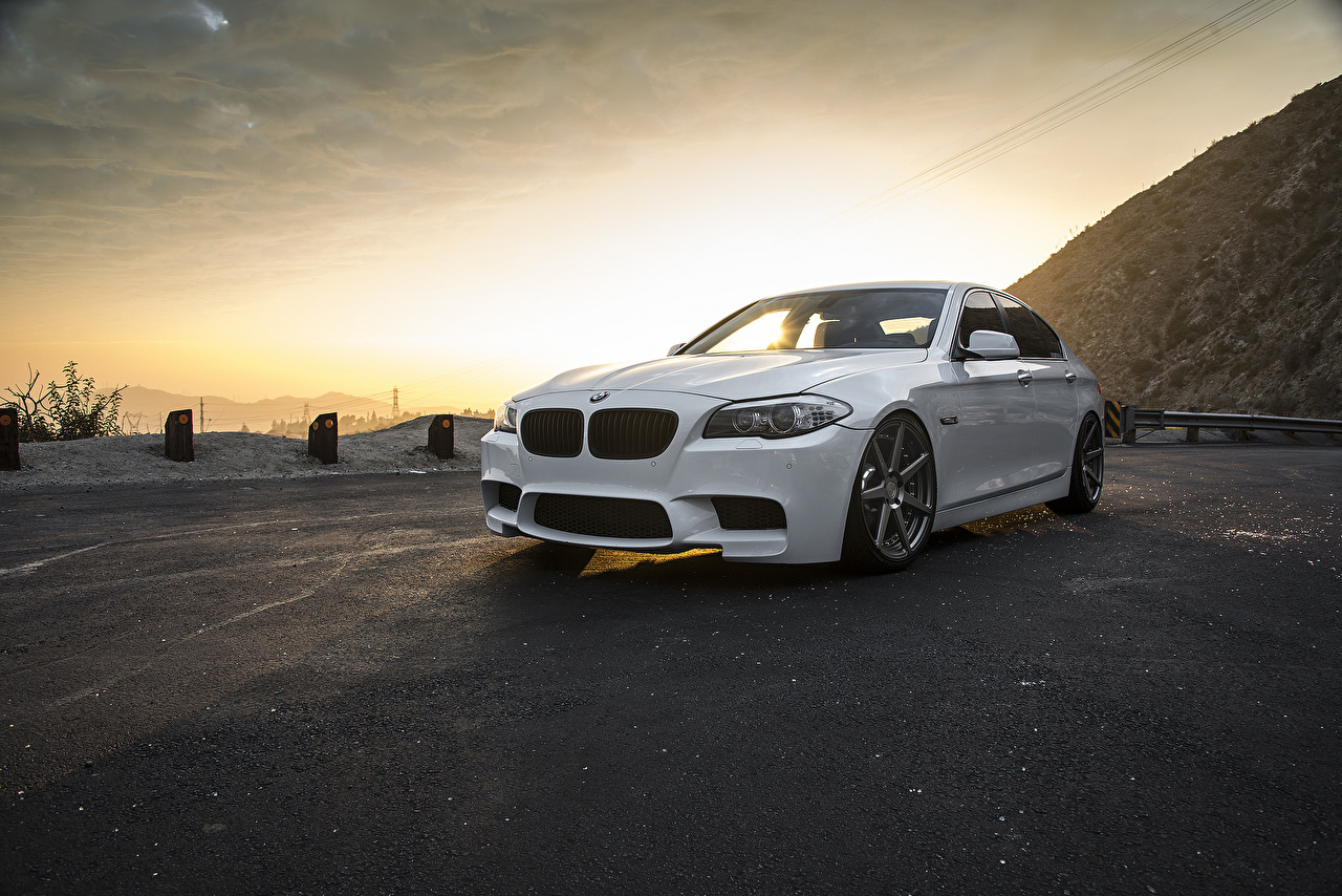 Wallpaper Bmw F10 White Sunrises And Sunsets Automobile