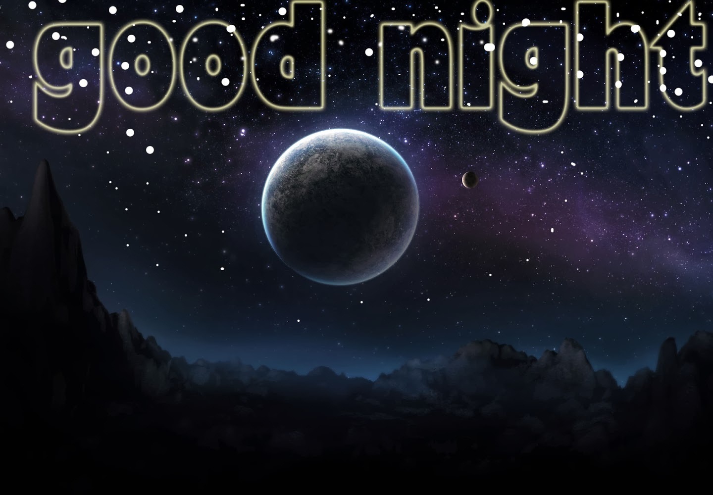 Good Night Super Nice HD Desktop Wallpaper
