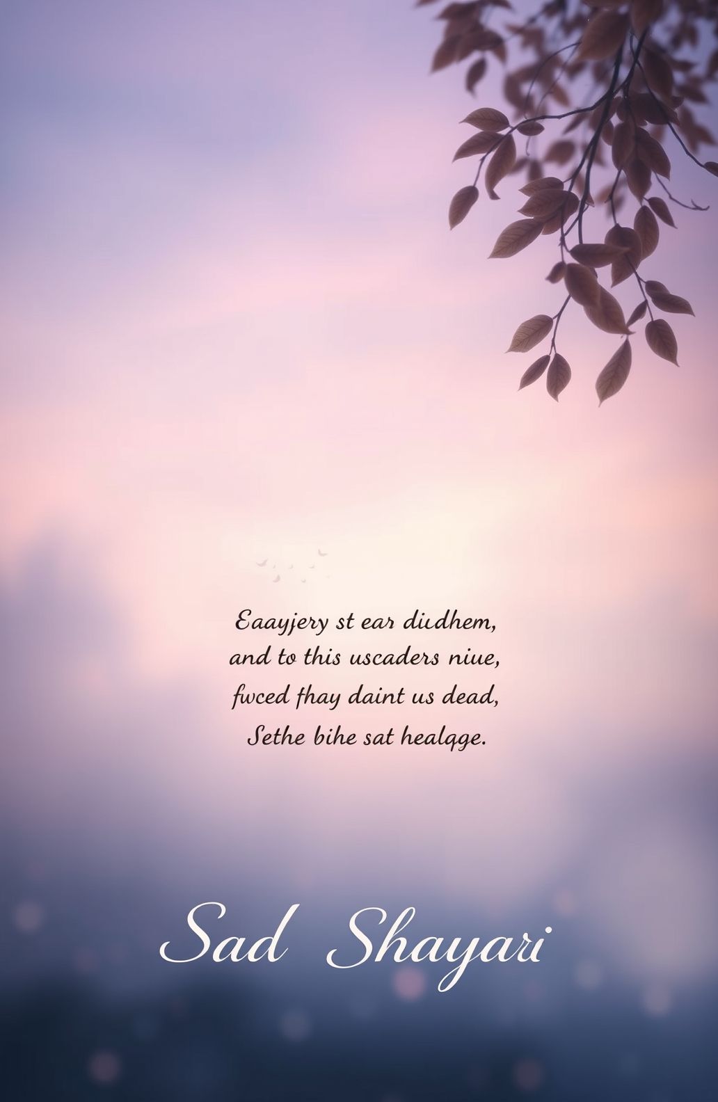 Sad Shayari Wallpaper