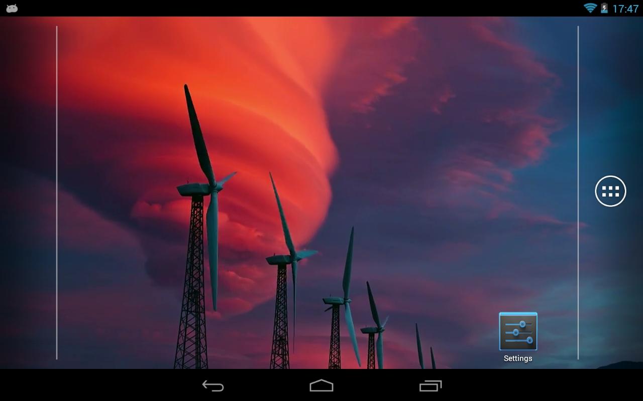 Red Windmill Live Wallpaper Screenshot