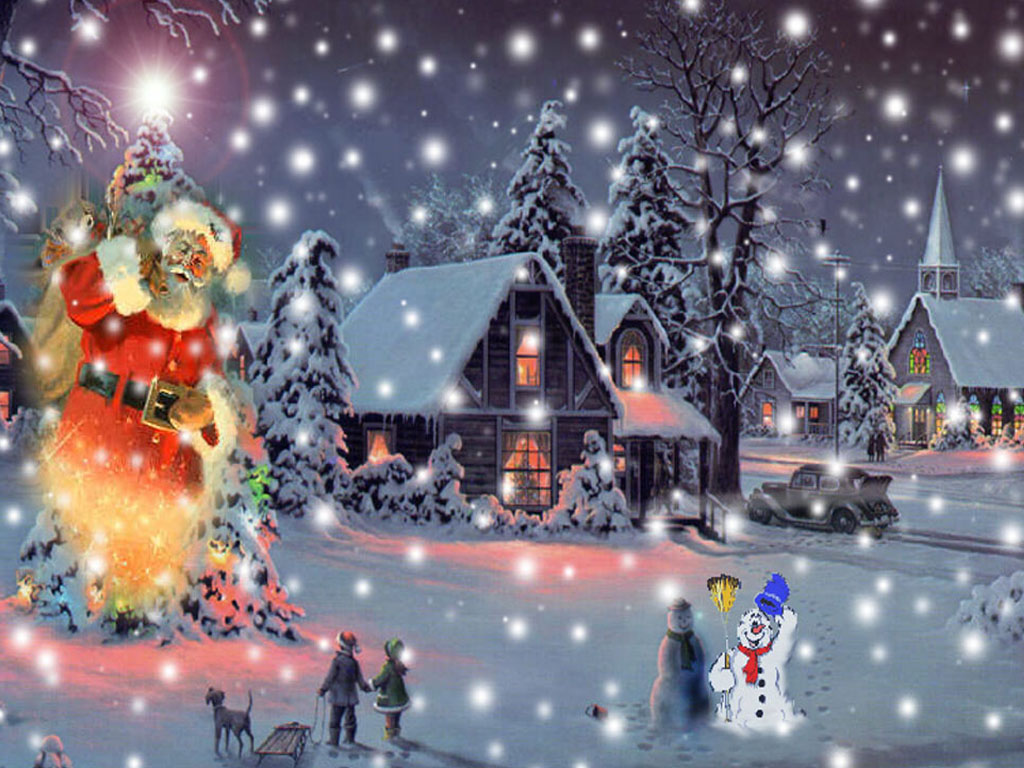 Animated Christmas Desktop Wallpaper On