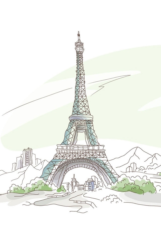 Eiffel Tower iPhone Wallpaper Top