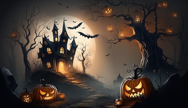 Haunted House Desktop Wallpaper