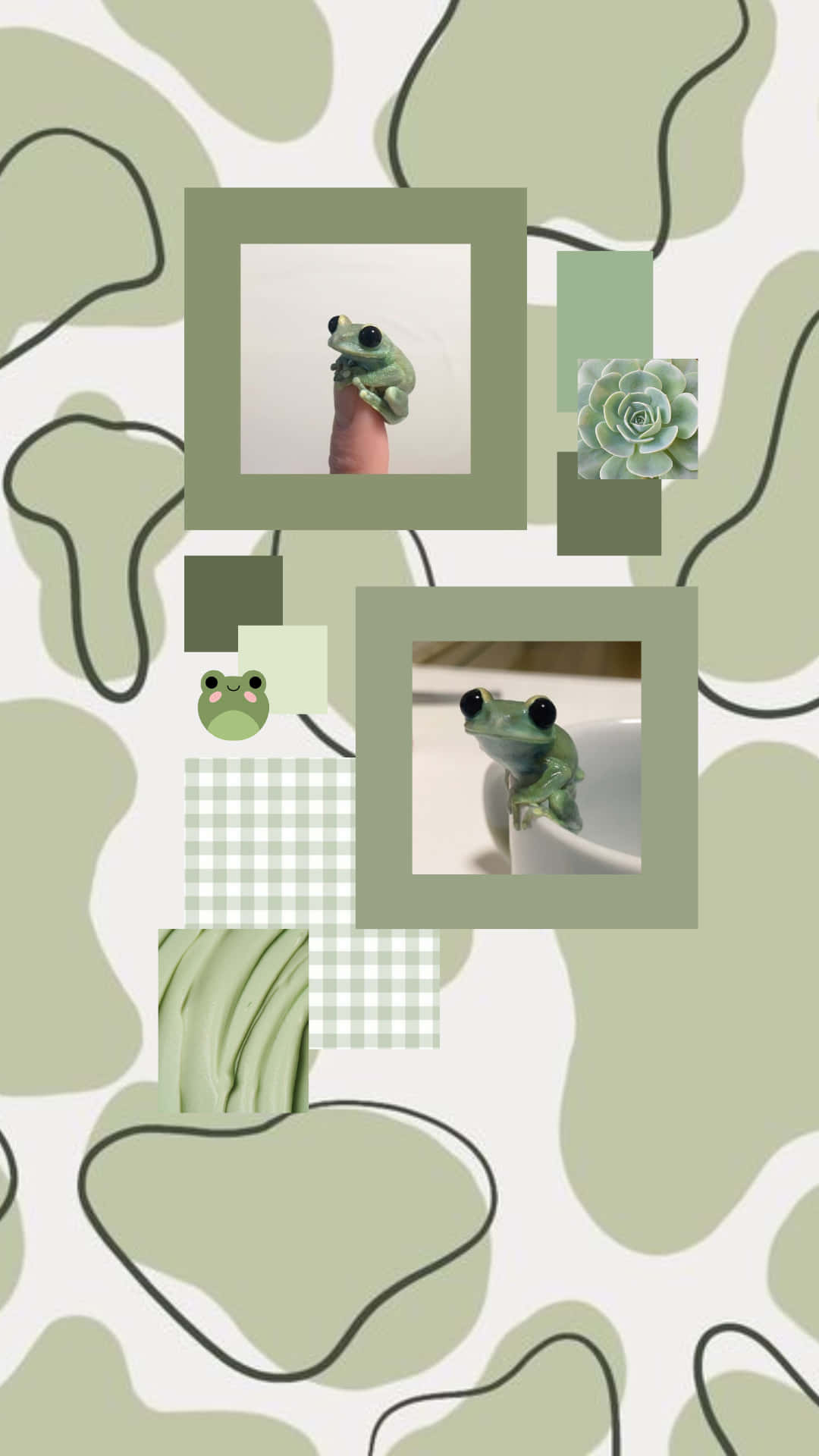 Cute Sage Green Wallpaper