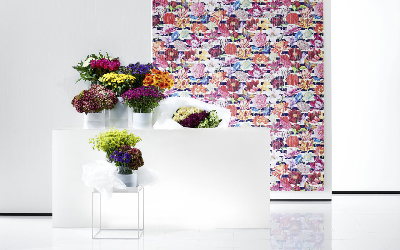 Contemporary Wallpaper Belfiore Sahco Floral