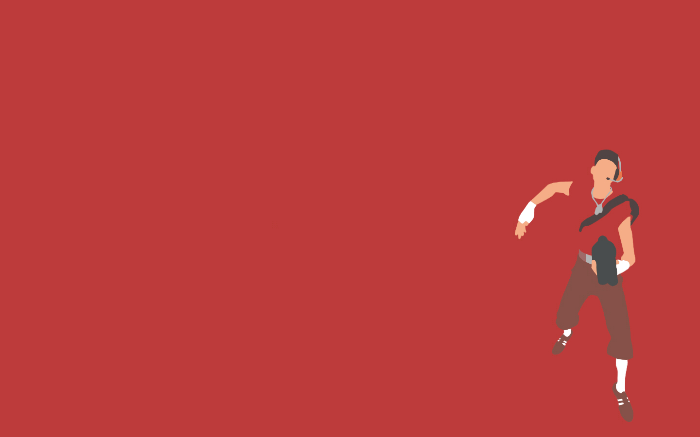 Tf2 Red Scout Minimalist Wallpaper By Bohitargep