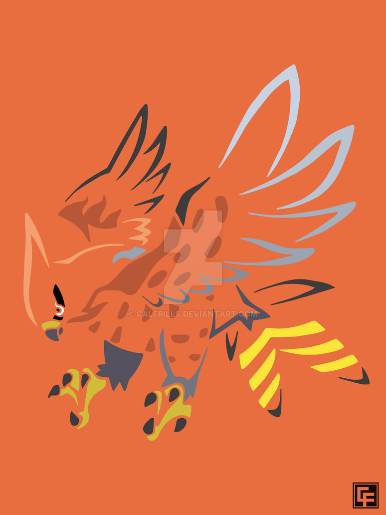 Talonflame Tribal By Calfrills For Your