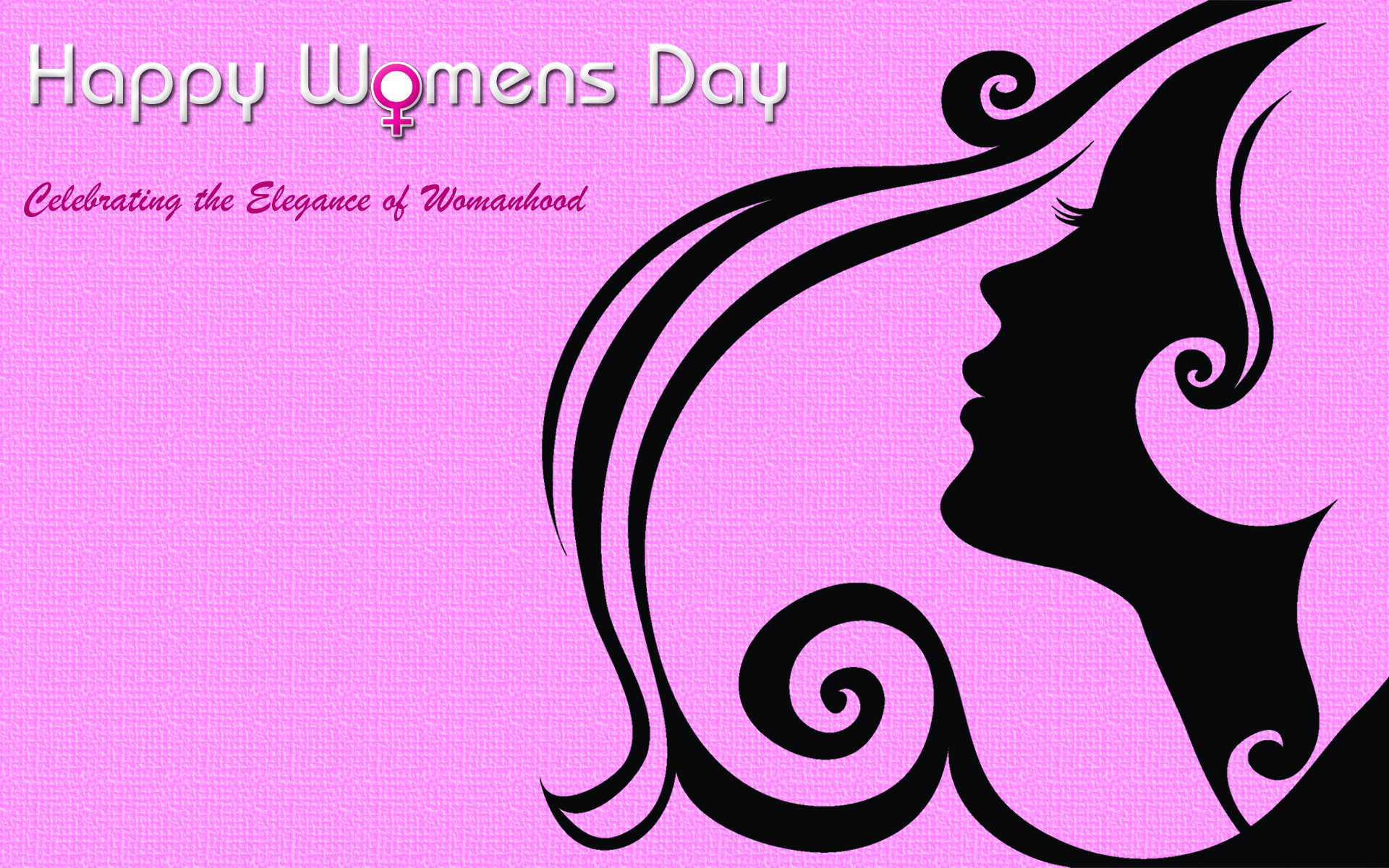 Pink Women S Day Wallpaper HD Background Image