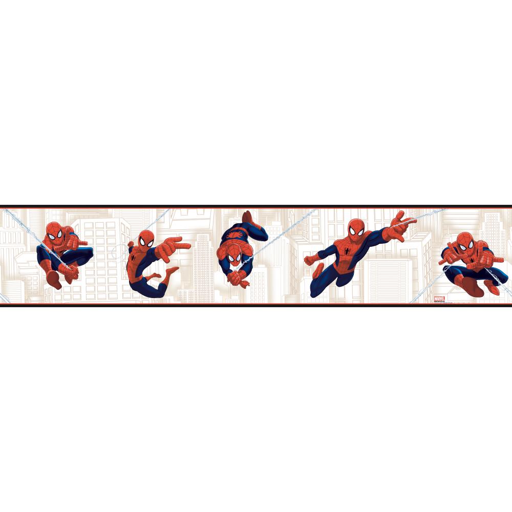 Boys Will Be Boys Ultimate Spiderman Border   Wallpaper Border 1000x1000