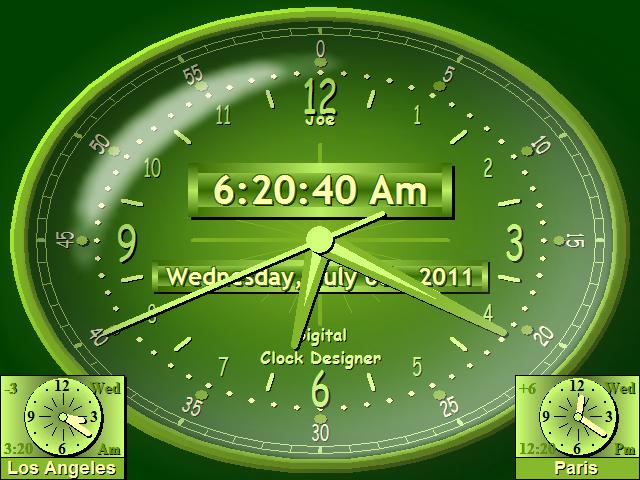 Countdown Timer Digital Clock For Desktop Software World Face