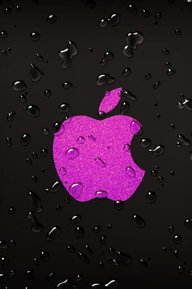 Logo Apples In Pink And Red Wallpaper