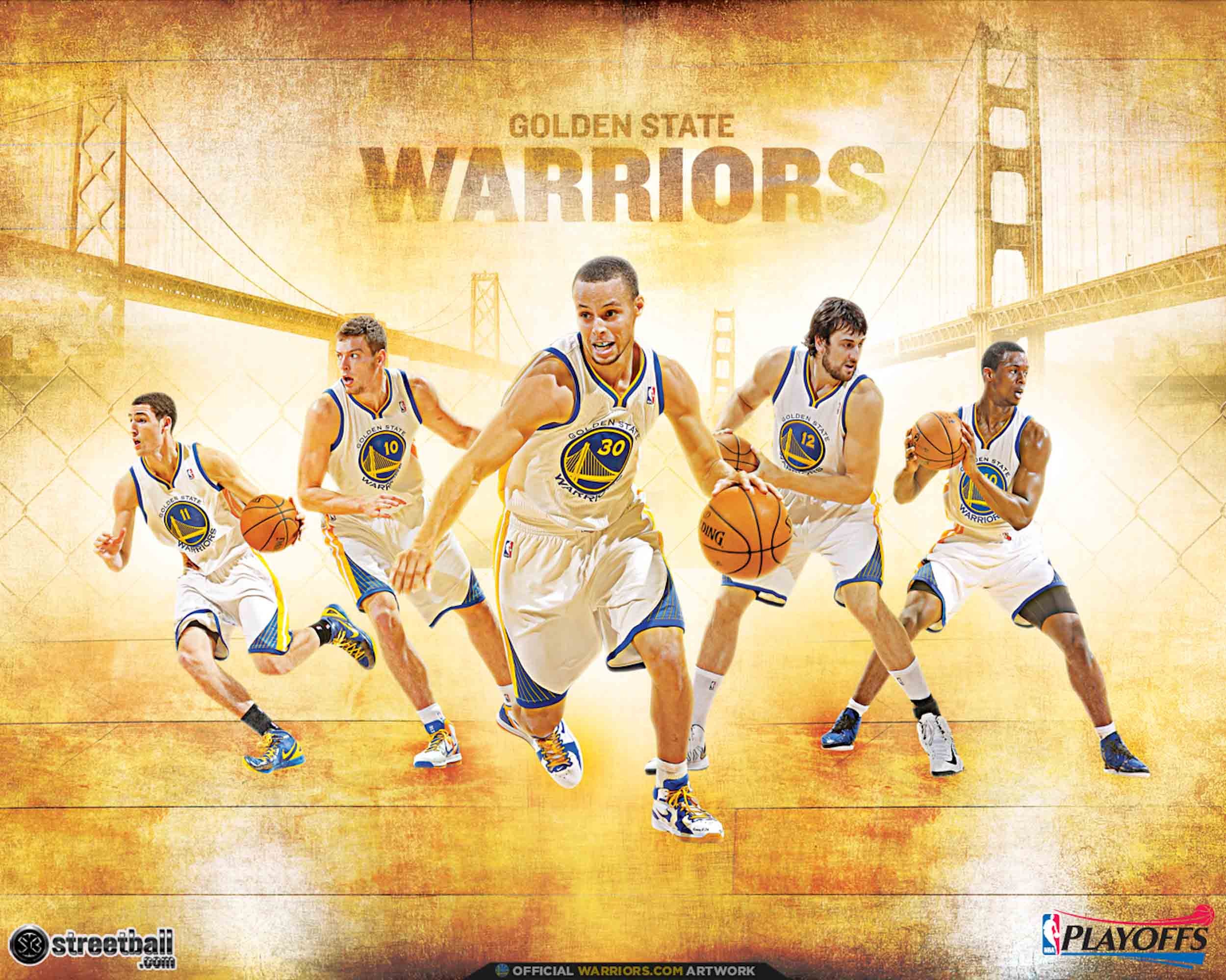 Golden State Warriors Nba Basketball Poster Wallpaper