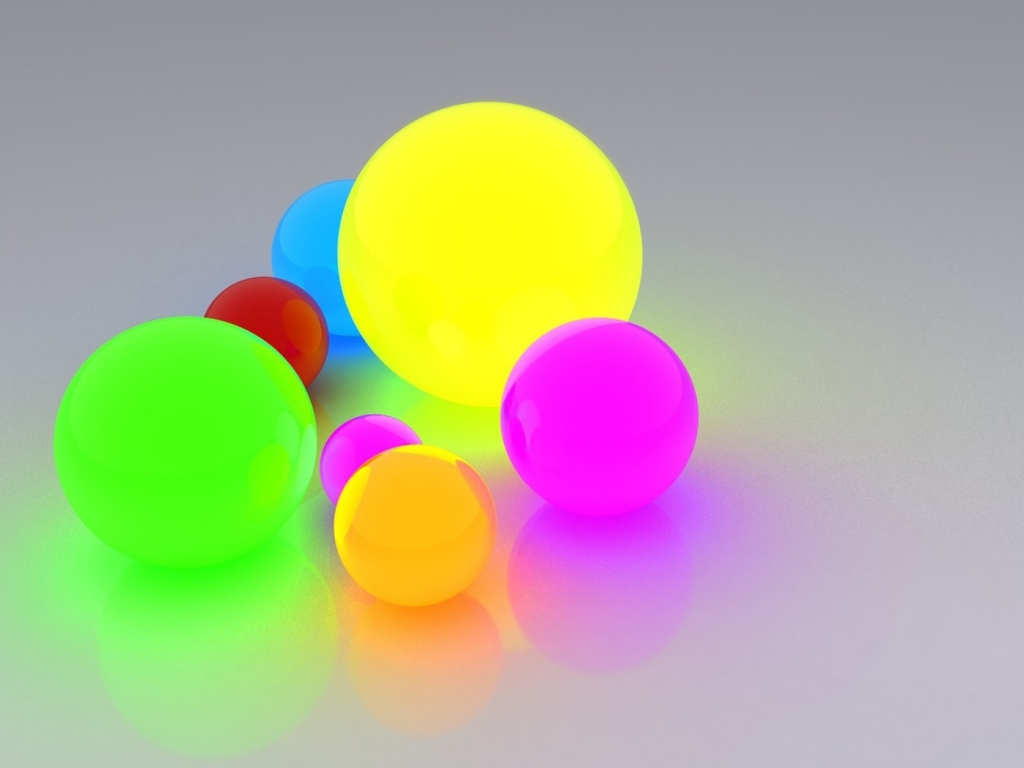 Colorful Balls Background Wallpaper For Powerpoint Presentations