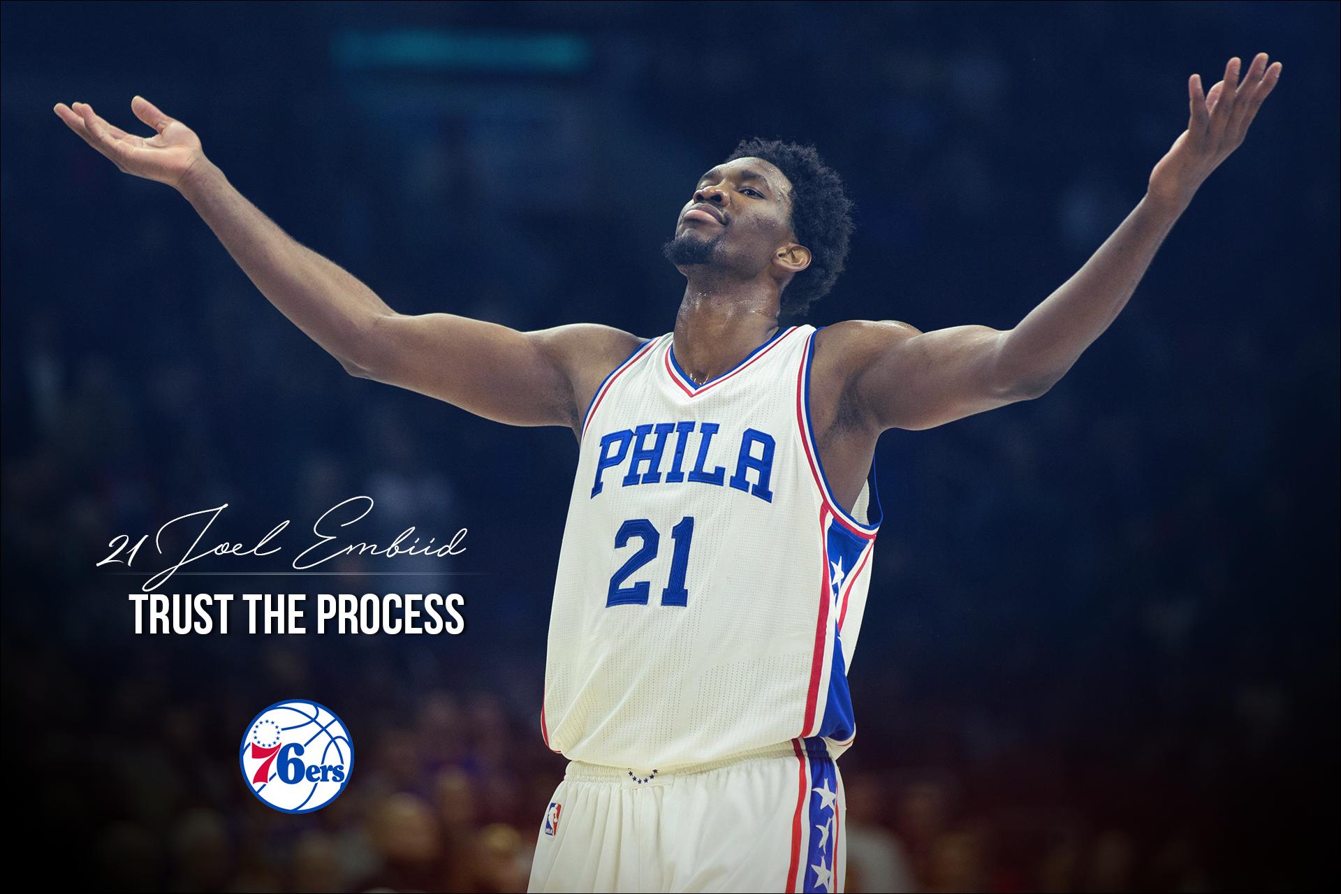 Embiid Wallpaper Trust The Process Sixers