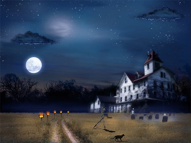 Free Animated Screensaver Free   Enchanted House is a Free Animated