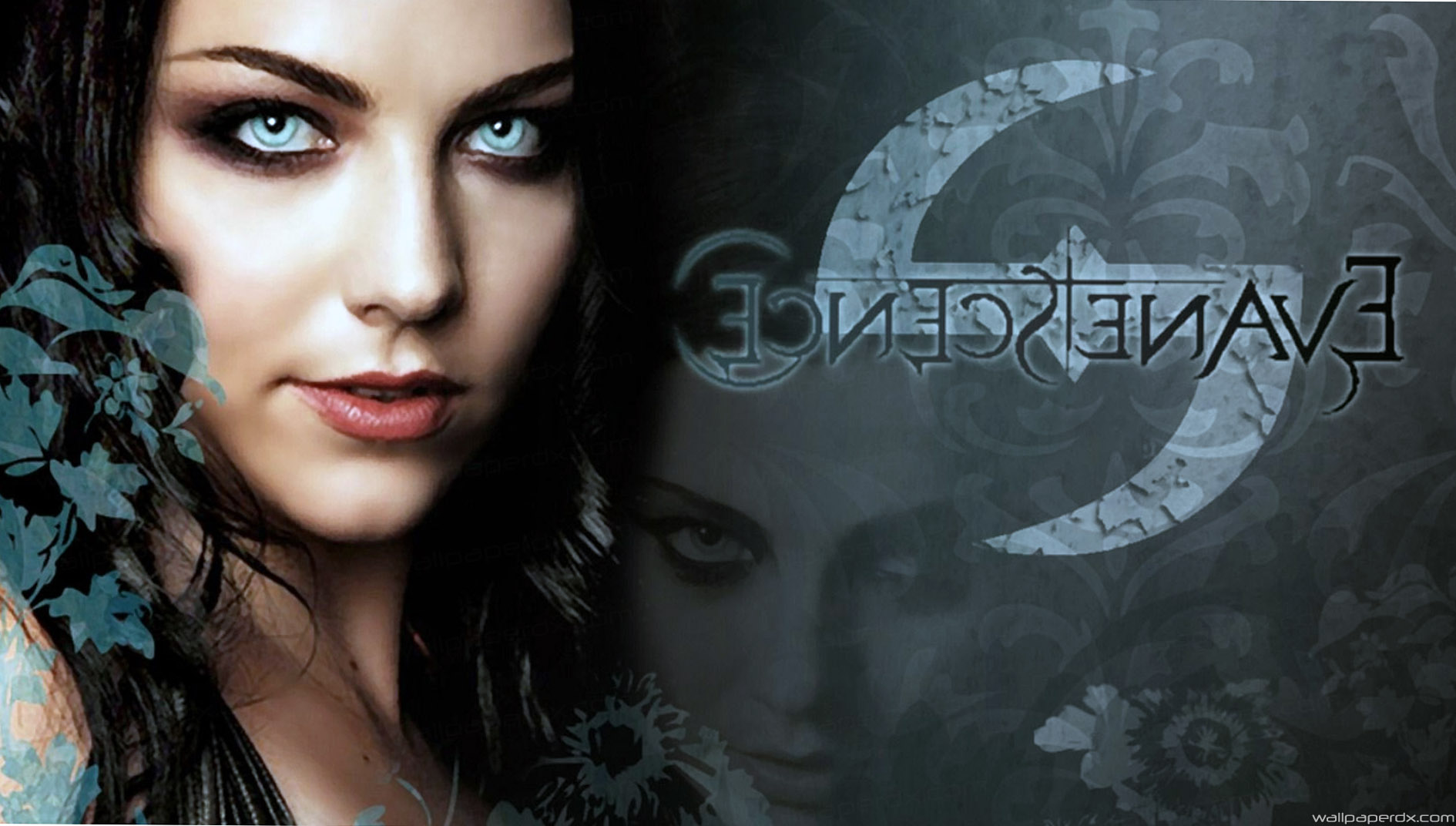 Evanescence Letters Face Hair Eyes HD Wallpaper Full