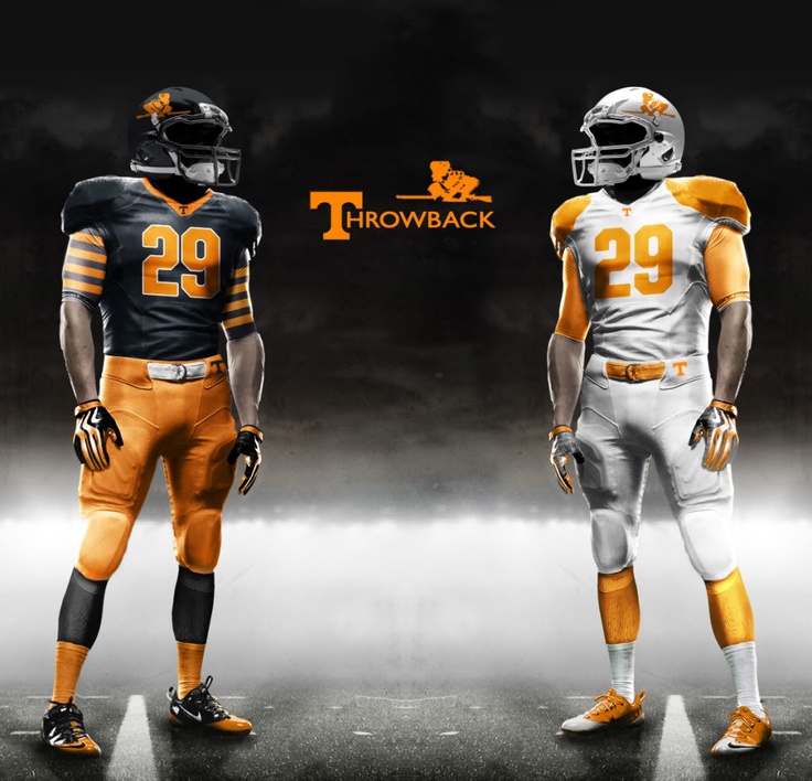 Rocky Big Orange Football Uniforms Top Tennessee Volunteers