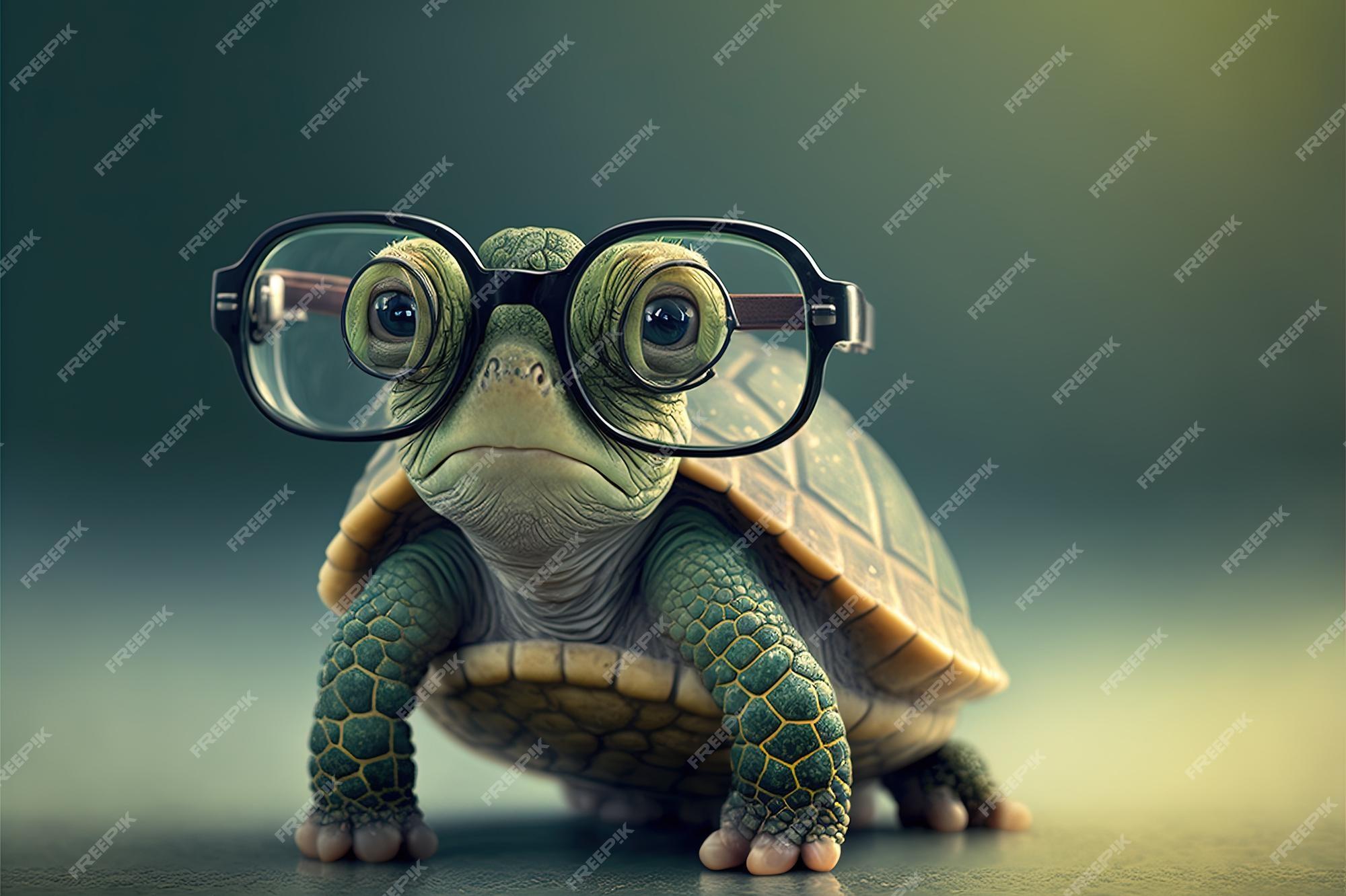 Premium Photo High Resolution Image Cute Little Green Turtle