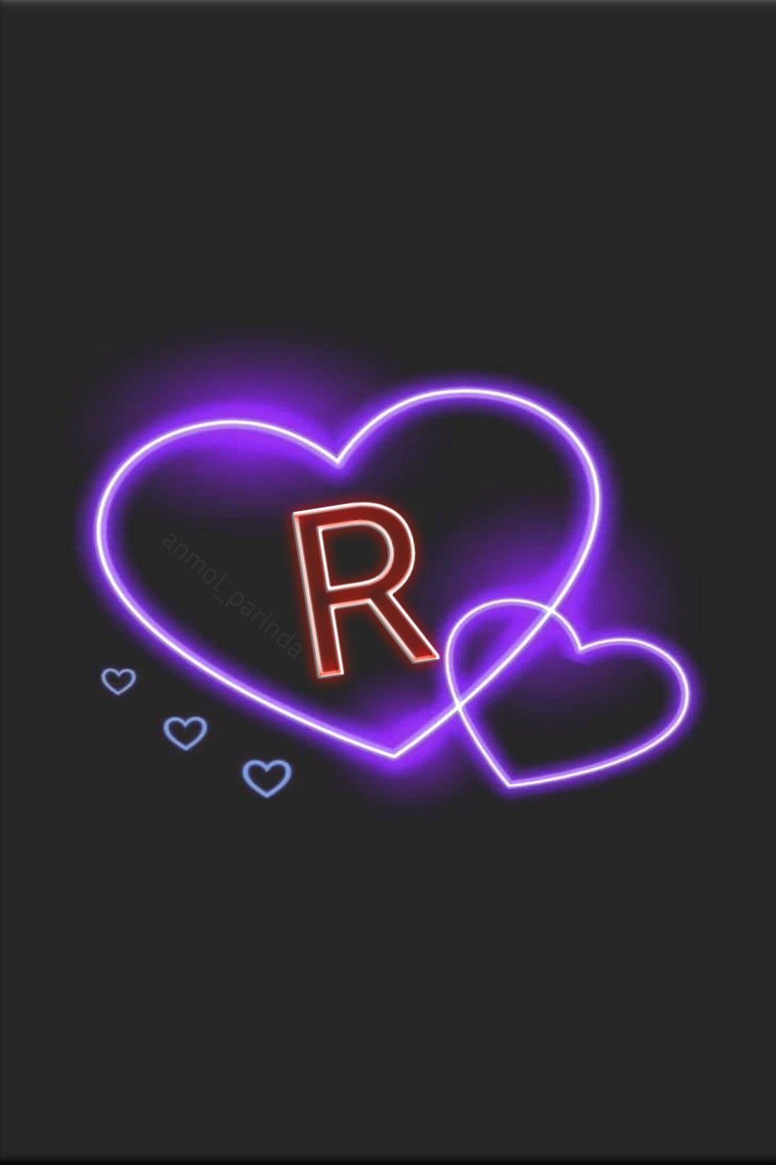 Alphabet R Wallpaper In Heart