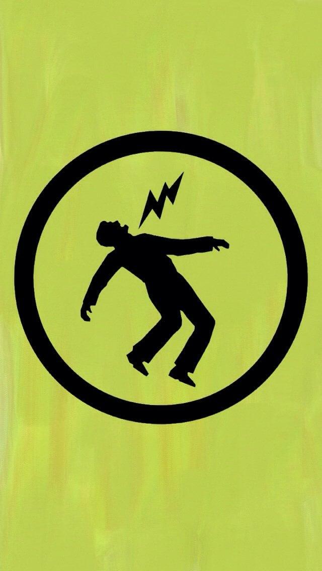 Made A Simplistic Warning iPhone Wallpaper R Greenday