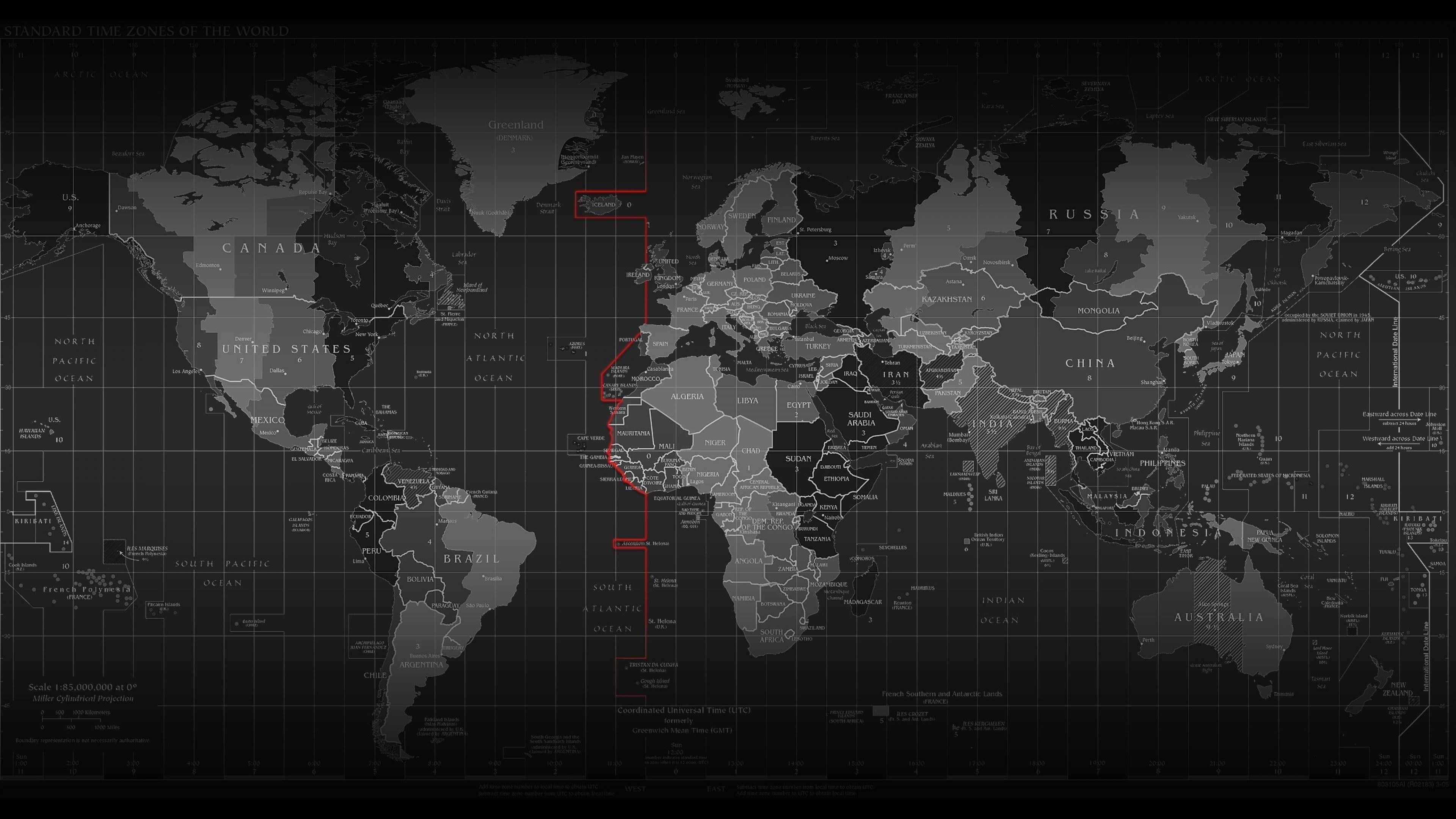 World Map Wallpaper Dual Screen