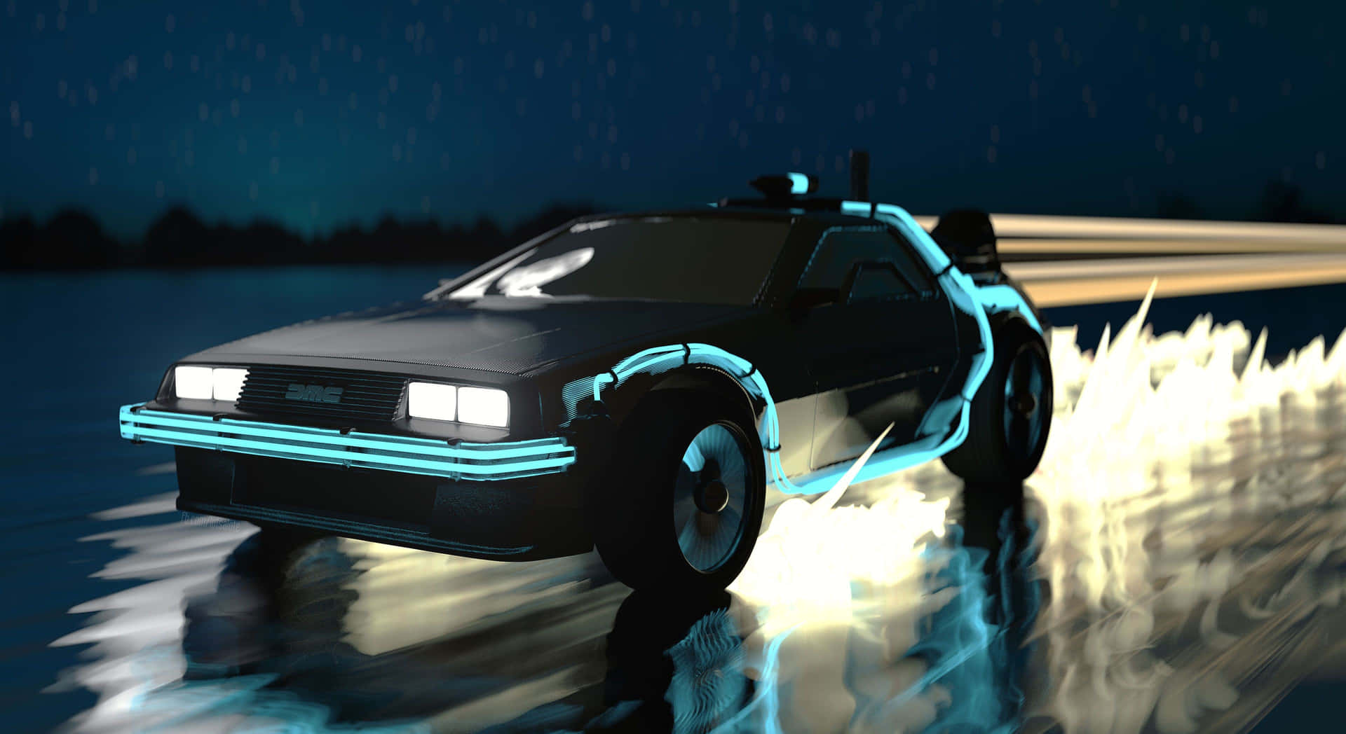 Delorean 4k Wallpaper