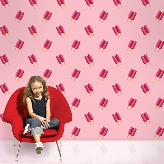 Twin Pops Pink Removable Wallpaper Wallcandy Arts